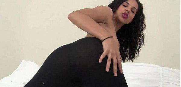  My tight black yoga pants will get you nice and hard JOI